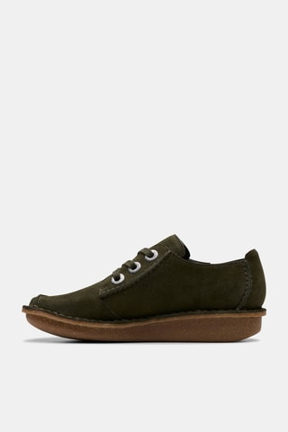 Derbys en nubuck Funny - Vert foncé