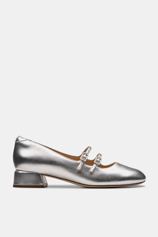 Babies en cuir Daiss30 - Argenté