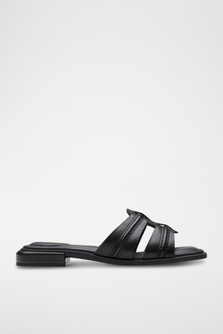 Mules en cuir Ariany - Noir