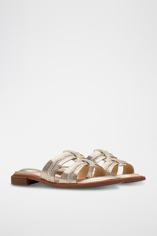 Mules en cuir Ariany - Doré