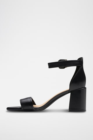 Sandales à talons en cuir Ezoria - Noir