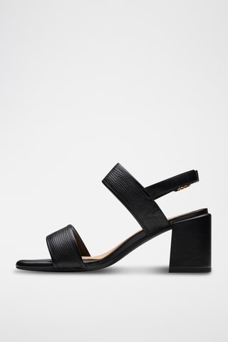 Sandales à talons en cuir Ezoria - Noir