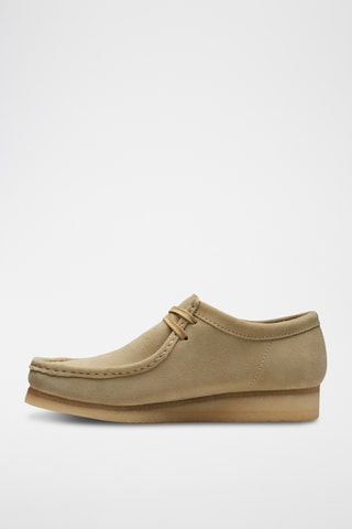 Mocassins en nubuck Wallabee - Vert foncé
