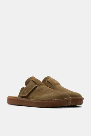 Mules en nubuck Litton - Marron