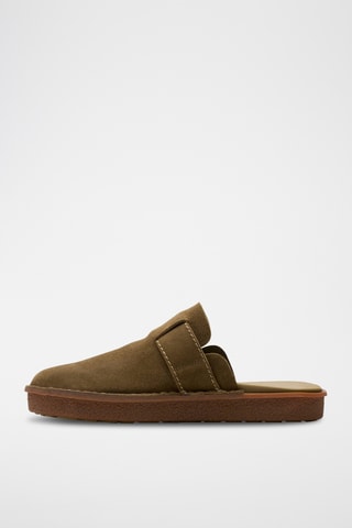 Mules en nubuck Litton - Marron