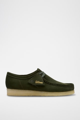 Mocassins en nubuck Wallabee - Vert