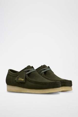 Mocassins en nubuck Wallabee - Vert