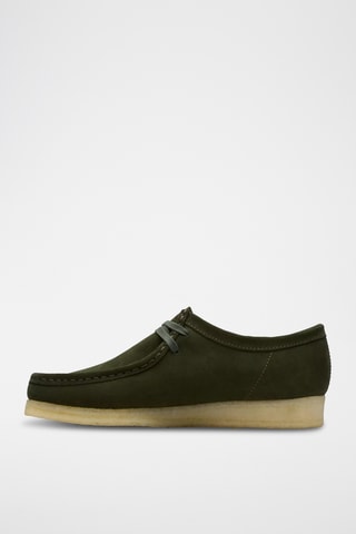 Mocassins en nubuck Wallabee - Vert