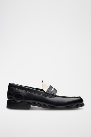 Mocassins en cuir CraftJames - Noir et blanc