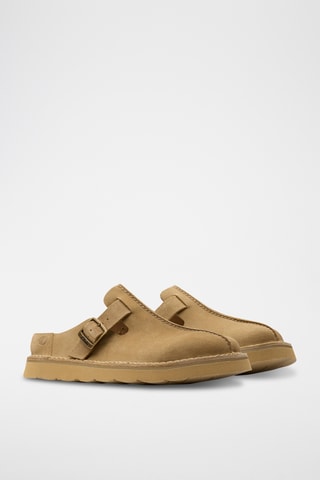 Sabots en nubuck Solsbury - Marron clair