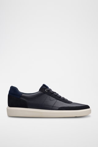 Baskets en cuir Brodin - Bleu marine