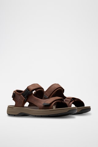 Sandales en cuir Saltway - Marron foncé