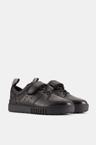 Baskets en cuir ST - Noir