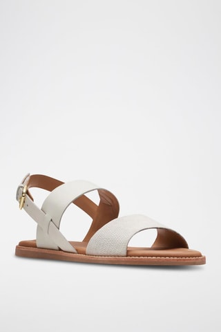Sandales en cuir Karsea - Blanc