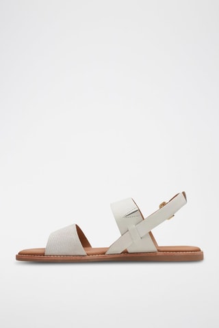 Sandales en cuir Karsea - Blanc