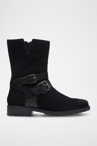 Bottines en nubuck Clarkwell - Noir