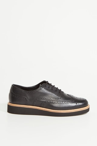 Richelieus en cuir Glickly - Noir