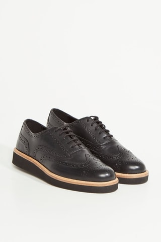 Richelieus en cuir Glickly - Noir
