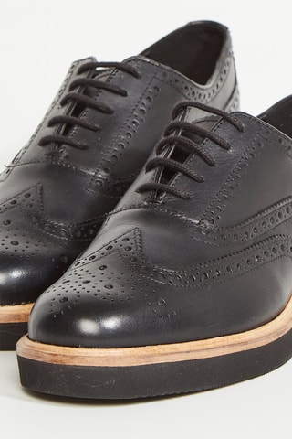 Richelieus en cuir Glickly - Noir