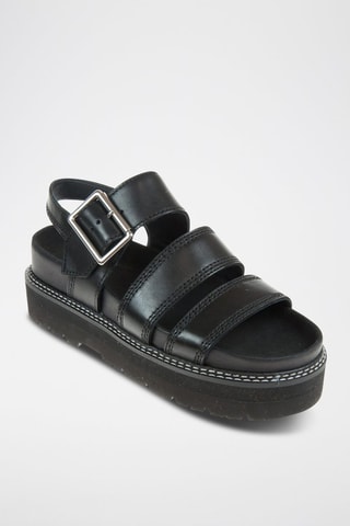 Sandales en cuir Orianna - Noir