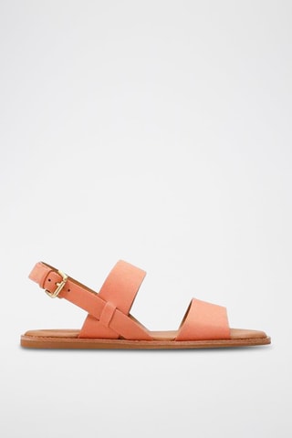 Sandales en nubuck Karsea - Corail