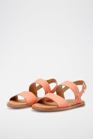 Sandales en nubuck Karsea - Corail
