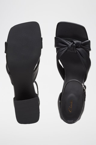Sandales à talons en cuir Sheer65 Cross - Noir