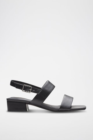 Sandales en cuir Seren25 Strap - Noir