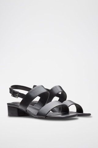 Sandales en cuir Seren25 Strap - Noir