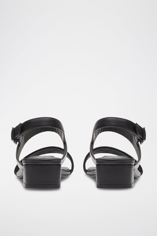 Sandales en cuir Seren25 Strap - Noir