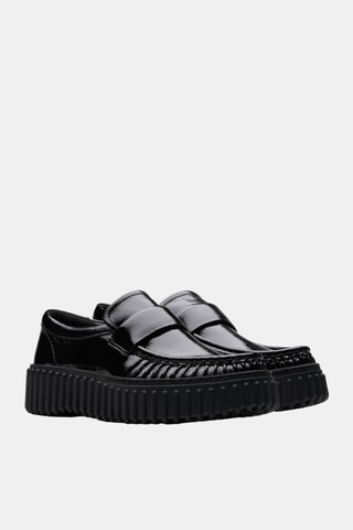 Mocassins plateformes en cuir verni Torhill Mocc - Noir