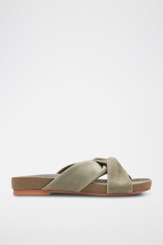 Mules en nubuck Pure Twist - Vert clair