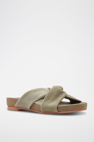 Mules en nubuck Pure Twist - Vert clair