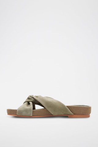 Mules en nubuck Pure Twist - Vert clair