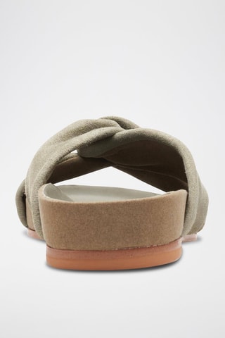 Mules en nubuck Pure Twist - Vert clair