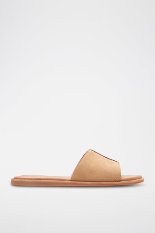 Mules en nubuck Karsea - Marron clair