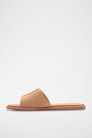 Mules en nubuck Karsea - Marron clair