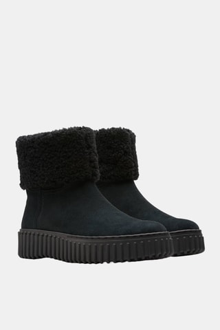 Bottines fourrées en nubuck Torhill Turn - Noir