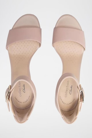 Sandales à talons en cuir Deva - Rose clair