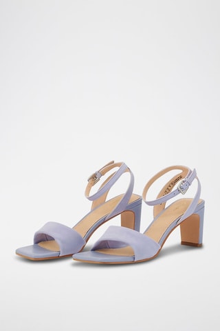Sandales à talons en nubuck Seren65 Strap - Mauve