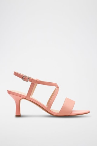 Sandales à talons en nubuck Amali - Rose clair
