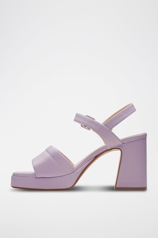 Sandales à talons en cuir Patema Part - Mauve
