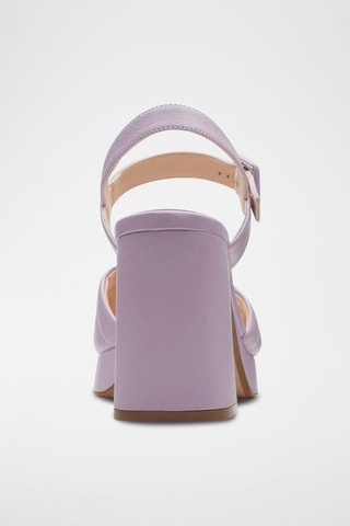Sandales à talons en cuir Patema Part - Mauve