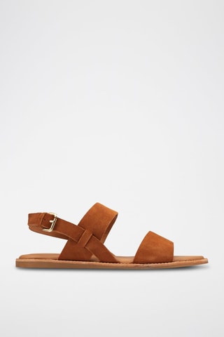 Sandales en nubuck Karsea - Marron