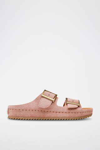 Mules en nubuck Brookleigh - Rose