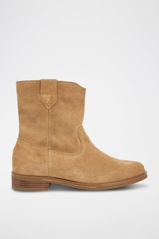 Bottines en nubuck Memi Mid - Camel