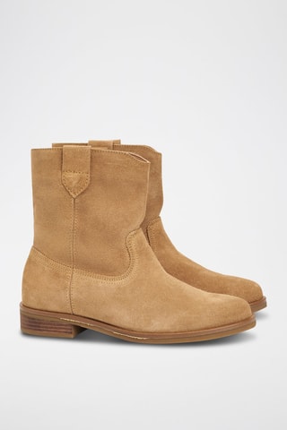 Bottines en nubuck Memi Mid - Camel