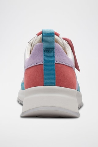 Baskets en cuir - Mauve et blanc