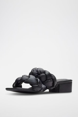 Mules en cuir Seren25 Braid - Noir