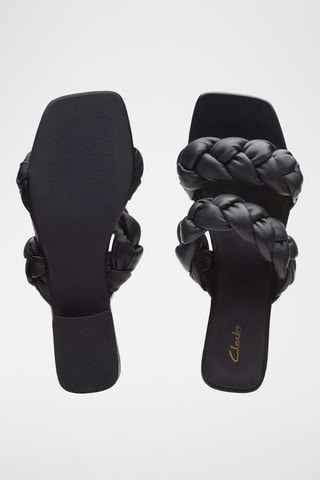 Mules en cuir Seren25 Braid - Noir